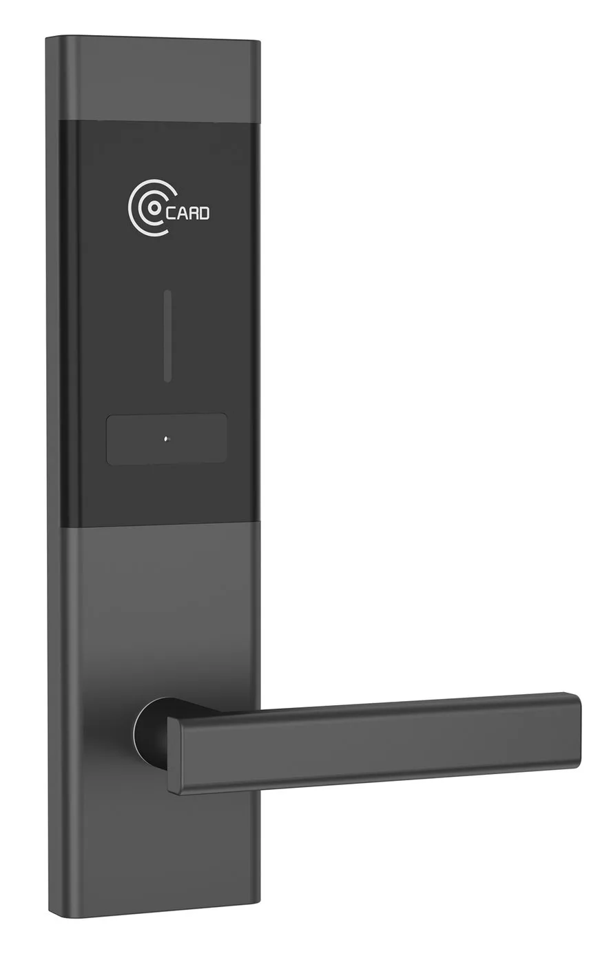 2062E-Black Aluminum Alloy RFID Hotel Door Lock