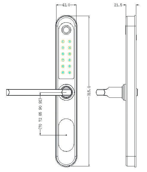 Ods Thermally Broken Aluminum Lock Dimensions