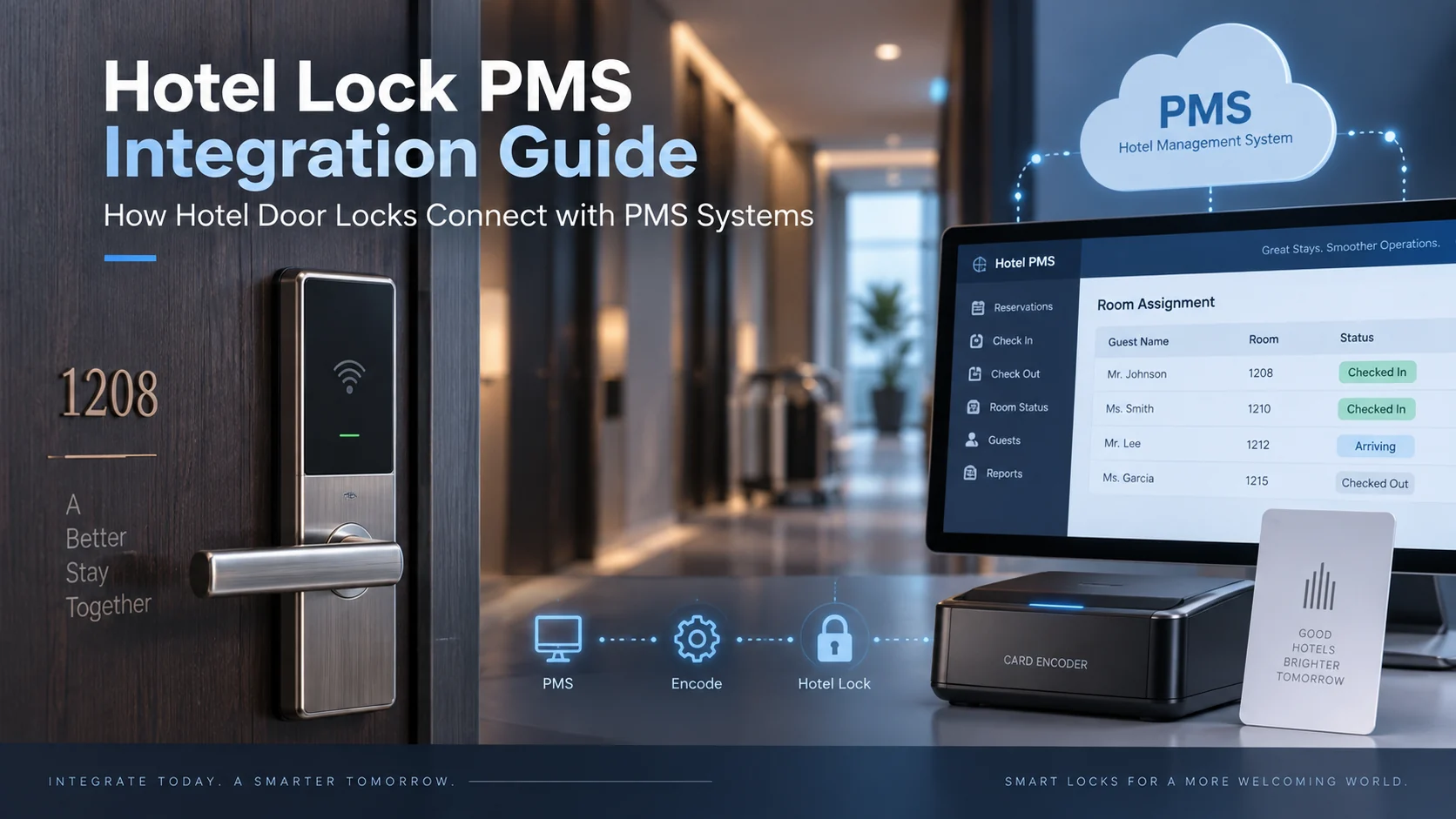 Hotel Lock PMS Integration Guide: How Hotel Door Locks Connect with PMS Systems