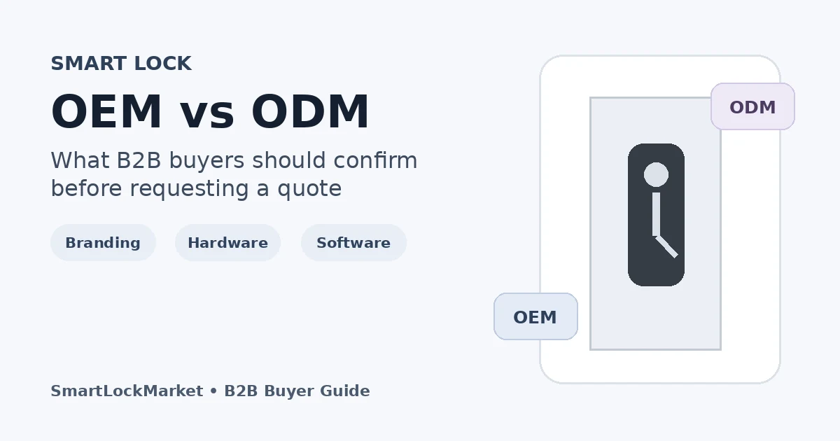 Smart Lock OEM vs ODM: What B2B Buyers Should Know Before Requesting a Quote